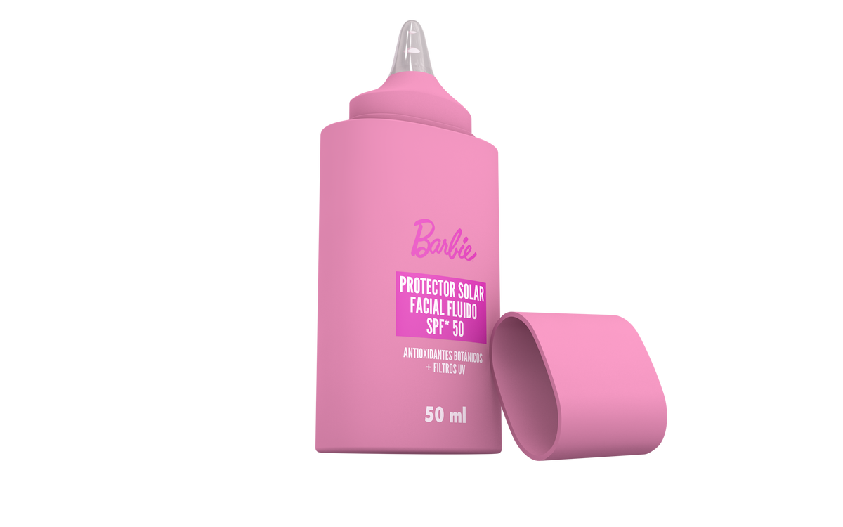 Protector solar facial fluido SPF 50 Barbie 50 ml