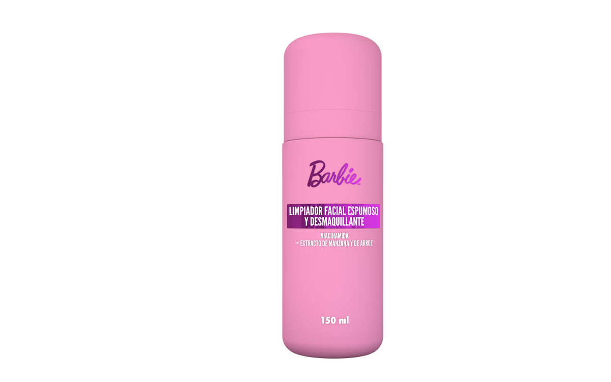 Limpiador Facial Espumoso y Desmaquillante Barbie 150 ml