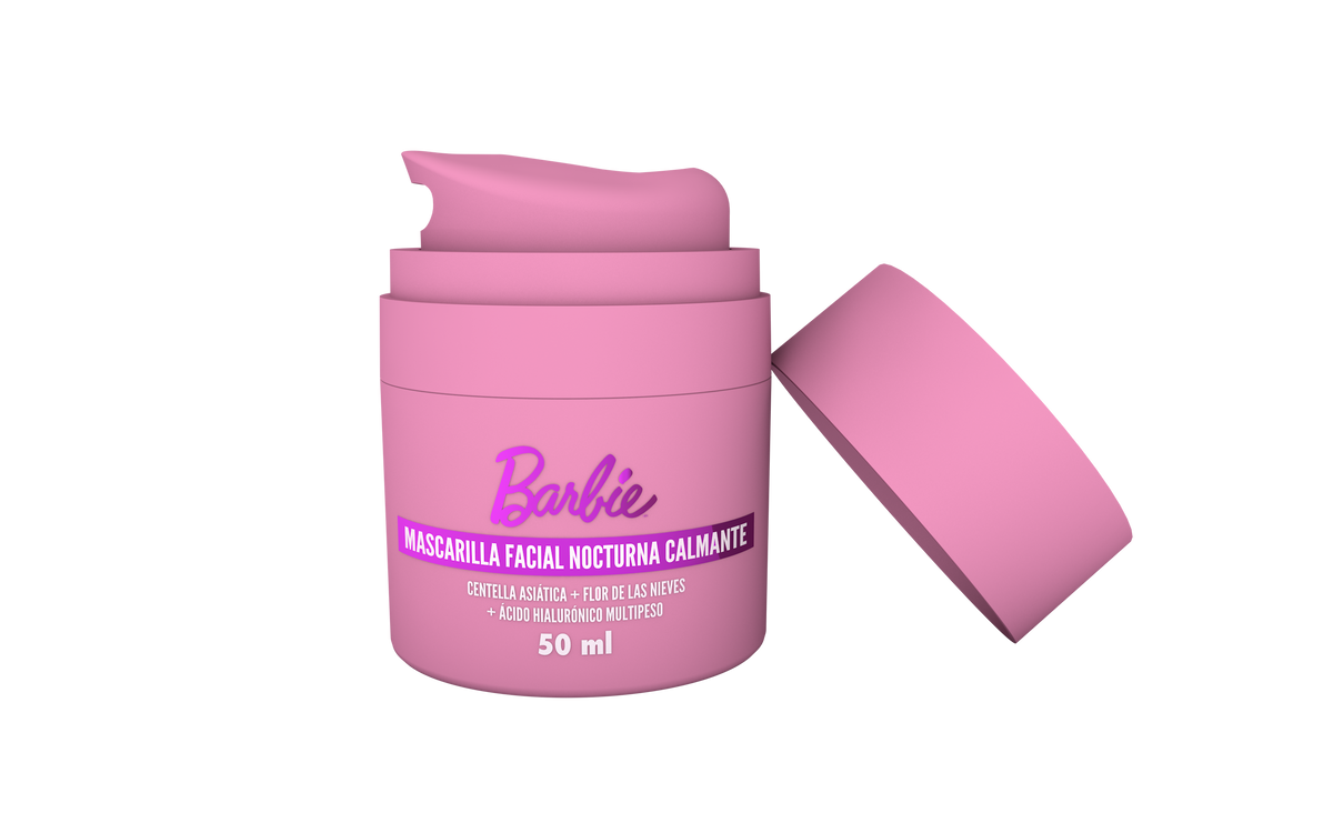 Mascarilla facial nocturna calmante en gel Barbie 50 ml